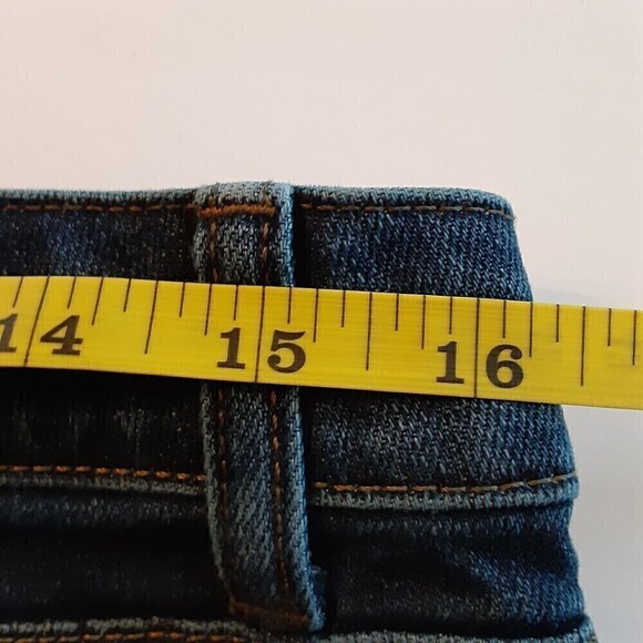 Talbots Studded Women's Size 12P Simply Flattering 5-Pocket Dark Wash Blue Jeans - Picture 6 of 8